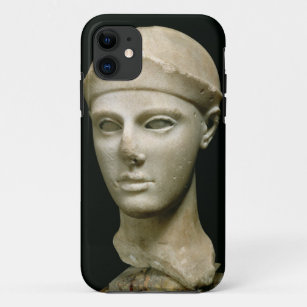 De Athena van Aegina, met een helm, hoofd van een iPhone 11 Hoesje