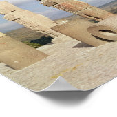 De atlanteaankolommen boven piramide B Poster (Hoek)