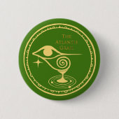 De Atlantis Grail Logo Button - Groen kwadrant (Voorkant)