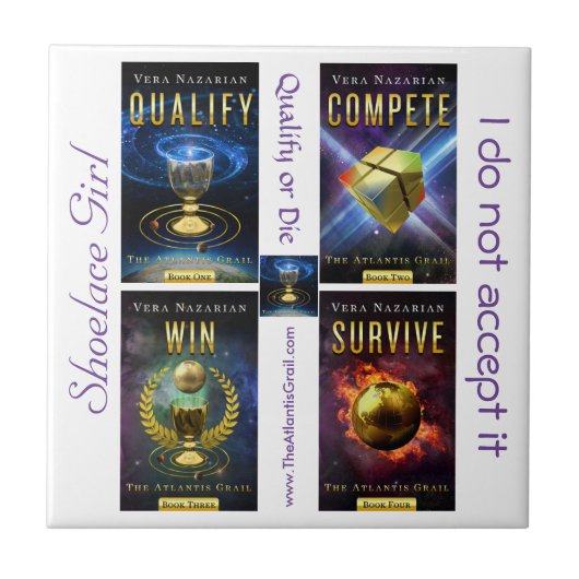 De Atlantis Grail Series - Keramische Tile Tegeltje (Voorkant)