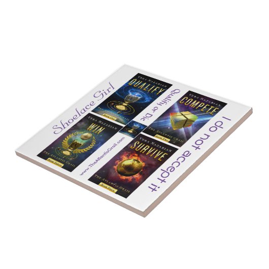 De Atlantis Grail Series - Keramische Tile Tegeltje (Zijkant)