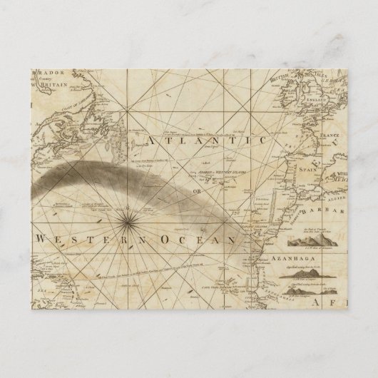 De Atlantische Oceaan Briefkaart (Voorkant)