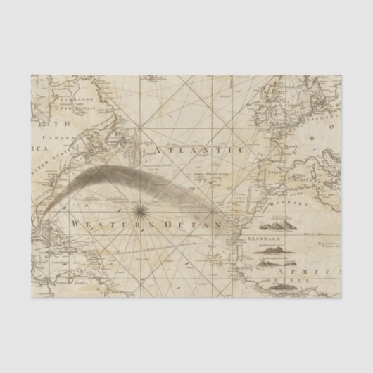 De Atlantische Oceaan Tissuepapier (Voorkant)