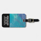 De Atlantische Oceaan voor de kust van de Bahama's Bagagelabel (Voorkant horizontaal)