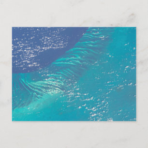 De Atlantische Oceaan voor de kust van de Bahama's Briefkaart