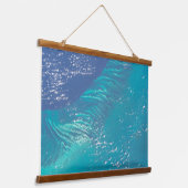 De Atlantische Oceaan voor de kust van de Bahama's Hangend Wandkleed (Gebogen)