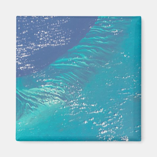 De Atlantische Oceaan voor de kust van de Bahama's Magneet (Voorkant)