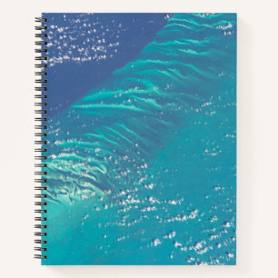 De Atlantische Oceaan voor de kust van de Bahama's Notitieboek