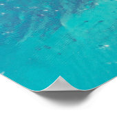 De Atlantische Oceaan voor de kust van de Bahama's Poster (Hoek)