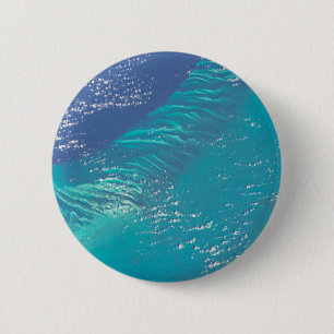 De Atlantische Oceaan voor de kust van de Bahama's Ronde Button 5,7 Cm