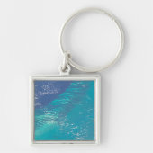 De Atlantische Oceaan voor de kust van de Bahama's Sleutelhanger (Voorkant)