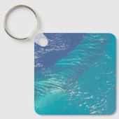 De Atlantische Oceaan voor de kust van de Bahama's Sleutelhanger (Voorkant)