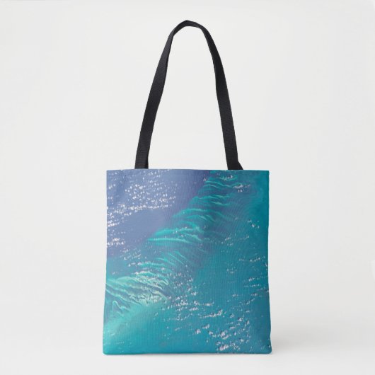 De Atlantische Oceaan voor de kust van de Bahama's Tote Bag (Voorkant)