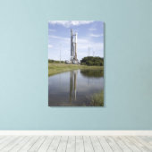 De Atlas V/Centaur komt op het lanceringsbedrijf a Canvas Afdruk (Insitu (Houten vloer))