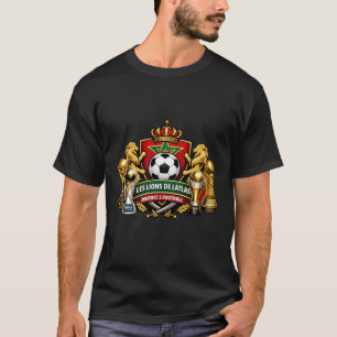 De Atlasleeuwen Marokkaans voetbal logo met T-shirt