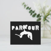 De Atleet van Parkour Briefkaart (Staand voorkant)