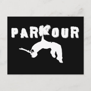 De Atleet van Parkour Briefkaart
