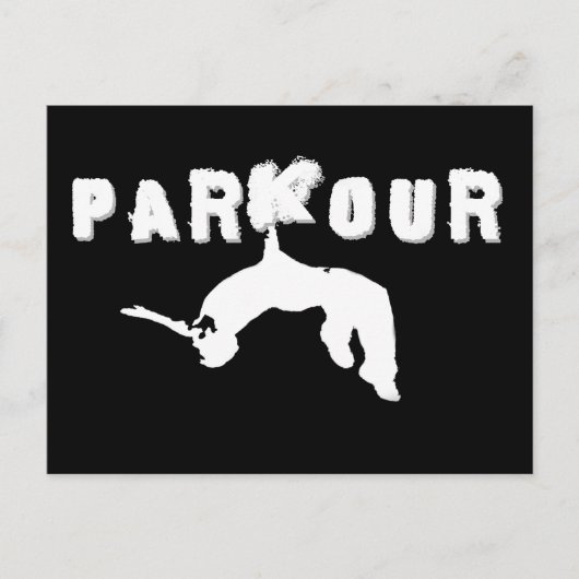 De Atleet van Parkour Briefkaart (Voorkant)