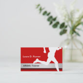 De atletische Visitekaartjes van de Trainer (Staand voorkant)
