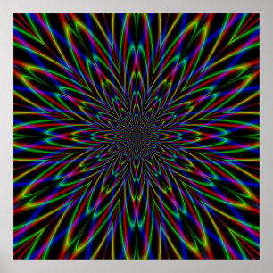 De Atom op zwart splitsen Poster