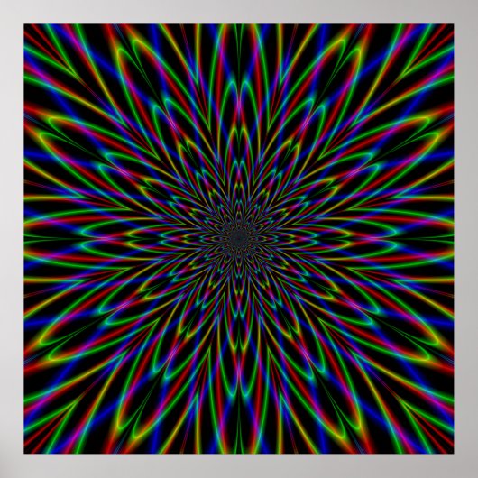 De Atom op zwart splitsen Poster (Voorkant)
