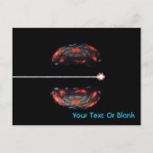 De Atom splitsen Briefkaart (Voorkant)