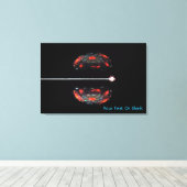 De Atom splitsen Canvas Afdruk (Insitu (Houten vloer))