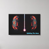 De Atom splitsen Canvas Afdruk (Voorkant)