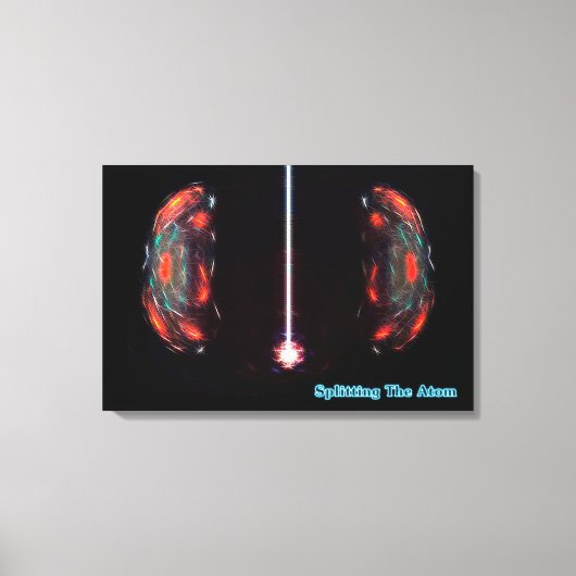 De Atom splitsen Canvas Afdruk (Voorkant)
