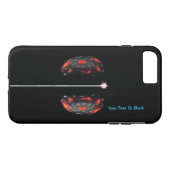 De Atom splitsen Case-Mate iPhone Case (Achterkant (Horizontaal))