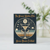 De Atomic Martini Club Atomic Bomb Cocktail Briefkaart (Staand voorkant)