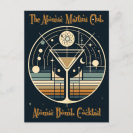 De Atomic Martini Club Atomic Bomb Cocktail Briefkaart
