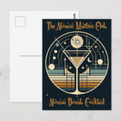 De Atomic Martini Club Atomic Bomb Cocktail Briefkaart (Voorkant / Achterkant)