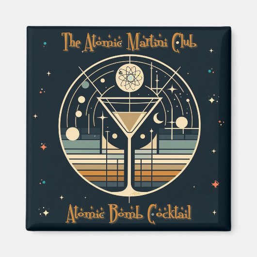 De Atomic Martini Club Atomic Bomb Cocktail Magneet (Voorkant)