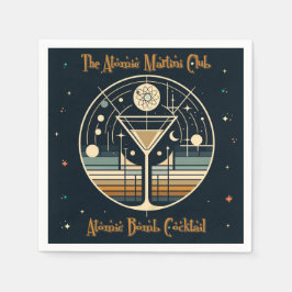 De Atomic Martini Club Atomic Bomb Cocktail Servet