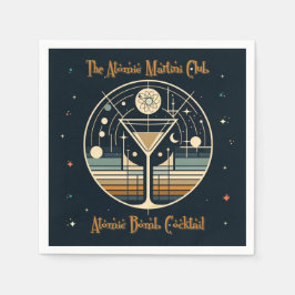 De Atomic Martini Club Atomic Bomb Cocktail Servet