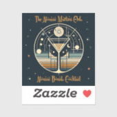 De Atomic Martini Club Atomic Bomb Cocktail Sticker (Vel)