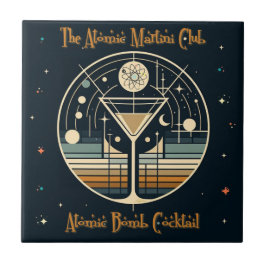 De Atomic Martini Club Atomic Bomb Cocktail Tegeltje
