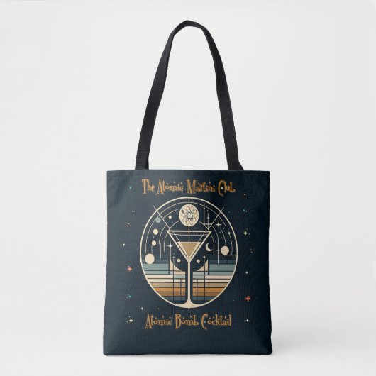De Atomic Martini Club Atomic Bomb Cocktail Tote Bag