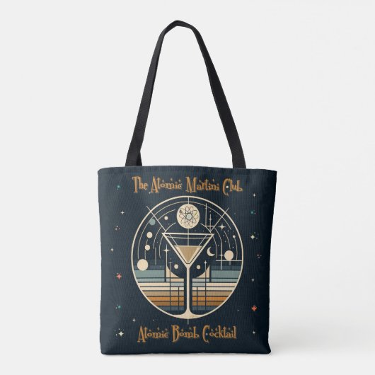 De Atomic Martini Club Atomic Bomb Cocktail Tote Bag (Achterkant)