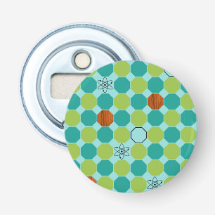 De atoom Magnetische Flesopener van Achthoeken Button Flesopener