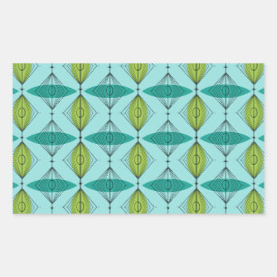 De atoom Stickers van de Rechthoek Ogee &