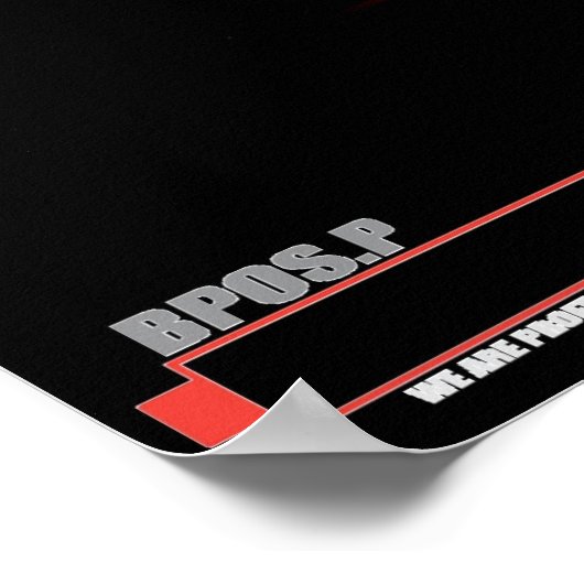 De atoombok 's nachts poster (Hoek)