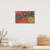 De atoomstad - Grote letterscènes Poster (Keuken)