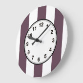 De Aubergine van de aubergine en het Witte XL Grote Klok (Hoek)