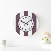 De Aubergine van de aubergine en het Witte XL Grote Klok (Huis)