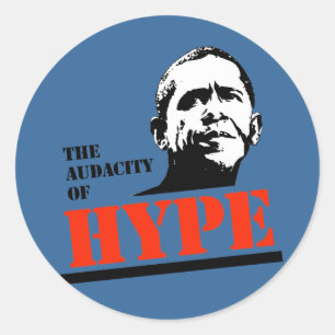 DE AUDACITEIT VAN HYPE RONDE STICKER