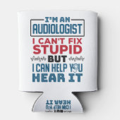 De audioloog kan niet onstuimig bevestigen helpen blikjeskoeler (Achterkant)