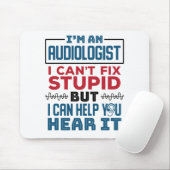 De audioloog kan niet onstuimig bevestigen helpen  muismat (Met muis)
