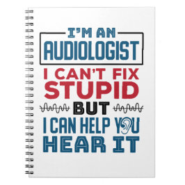 De audioloog kan niet onstuimig bevestigen helpen  notitieboek